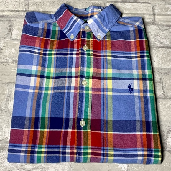 RALPH LAUREN: BOYS BUTTON UP LONG SLEEVE SHIRT - Picture 5 of 11